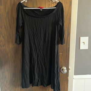 Black shift dress